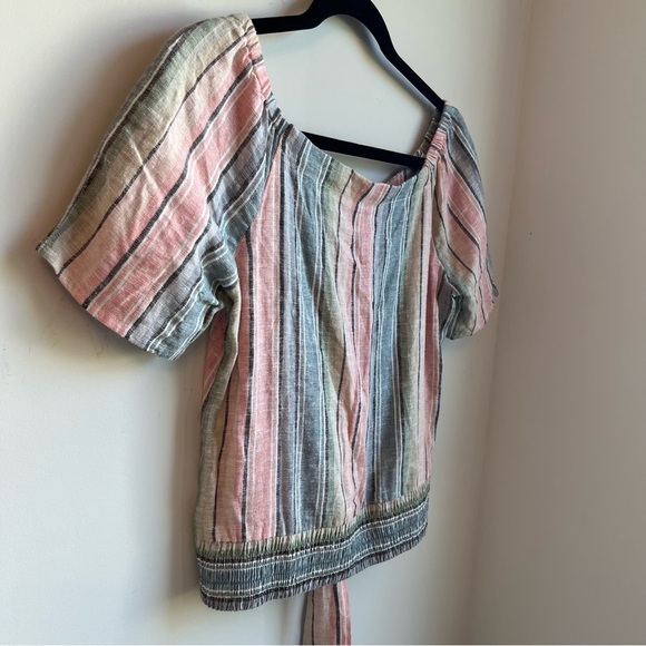 NWT DREW Pastel Rainbow Crop Blouse - Size Small - Picture 9 of 16